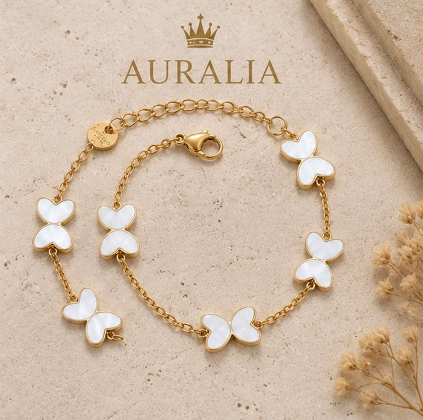 Gold Plated Butterfly Bracelet