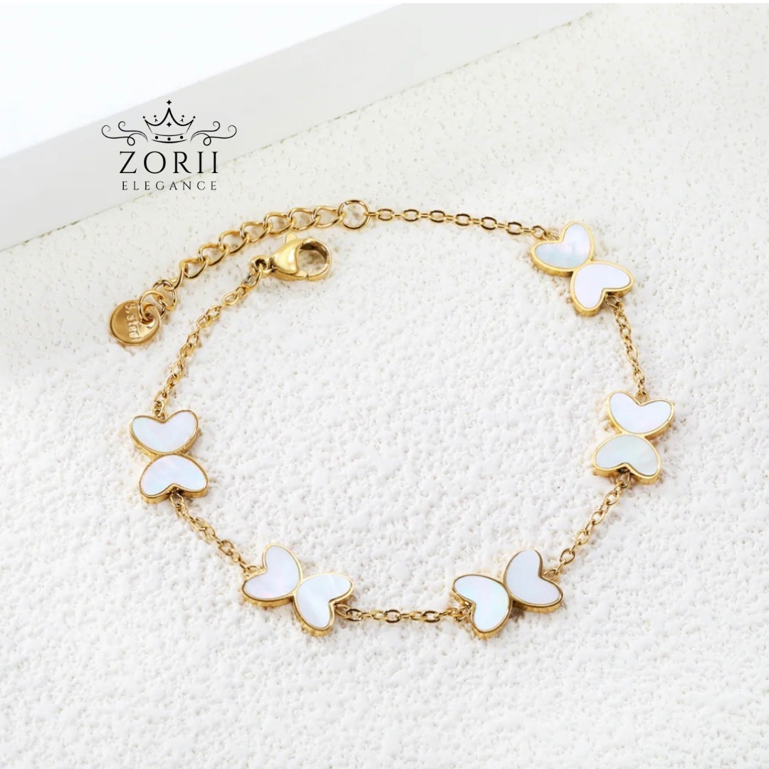 Gold Plated Butterfly Bracelet