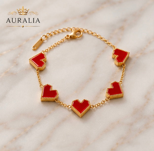 Heart Charm Bracelet