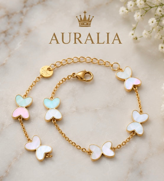 Gold Plated Butterfly Bracelet