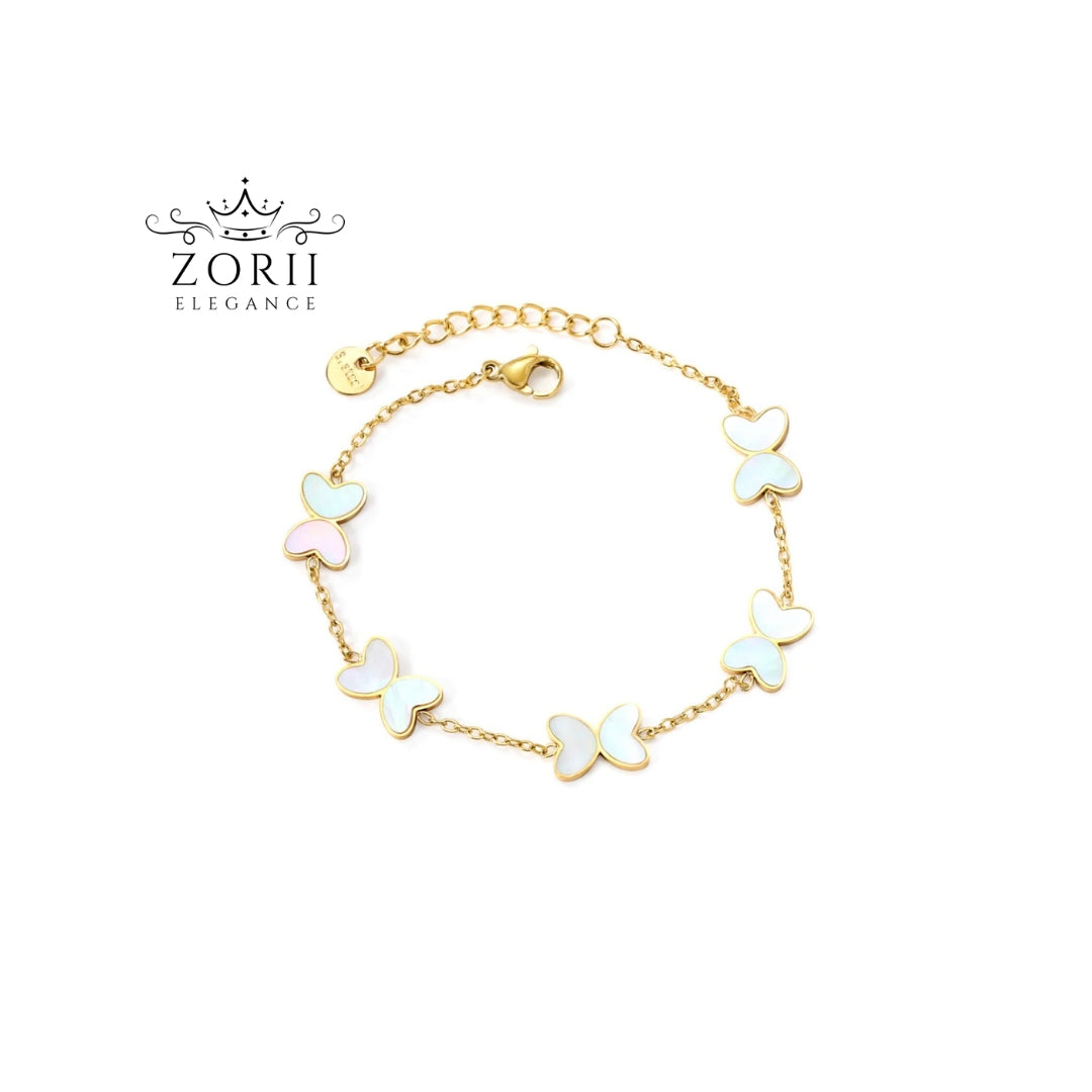 Gold Plated Butterfly Bracelet