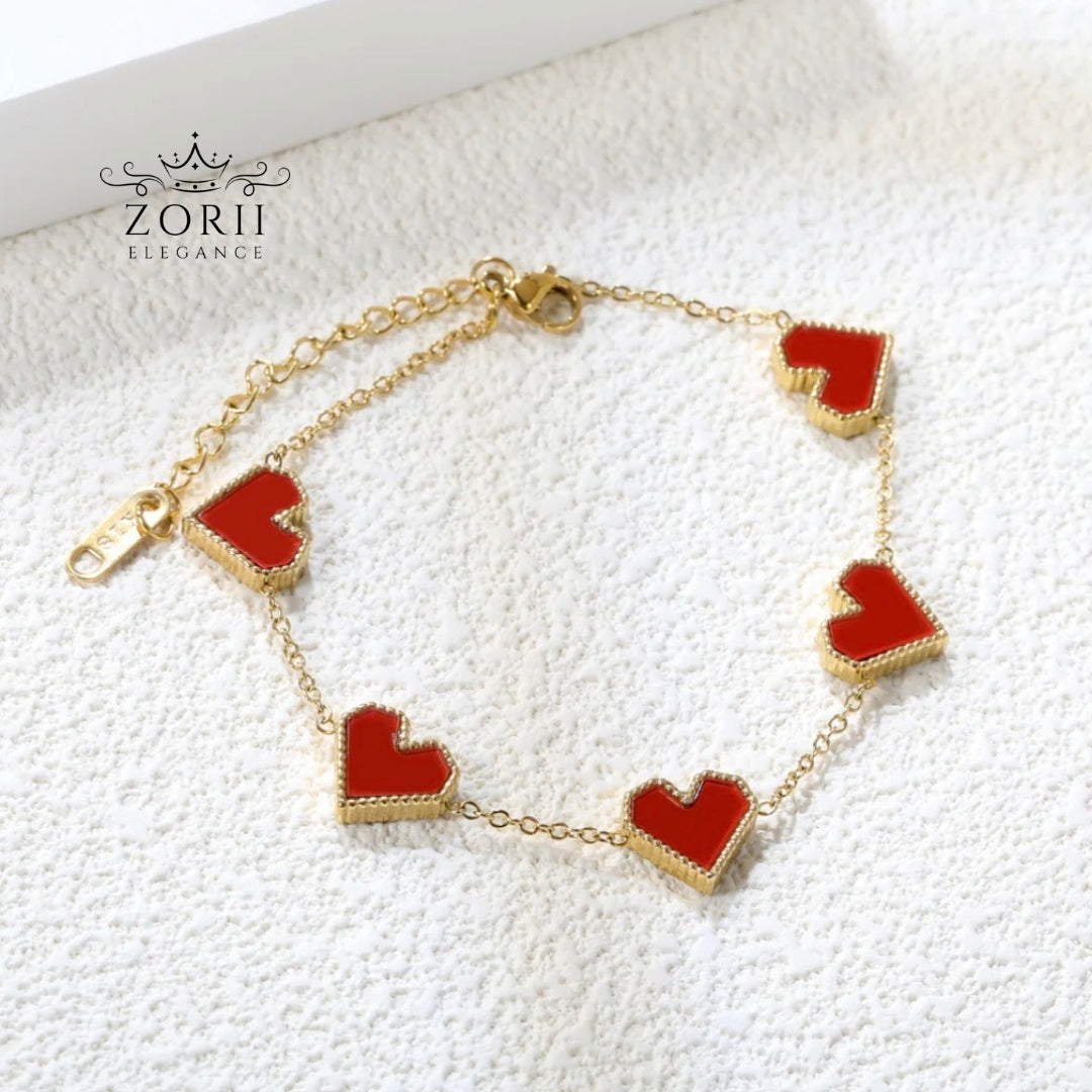Heart Charm Bracelet