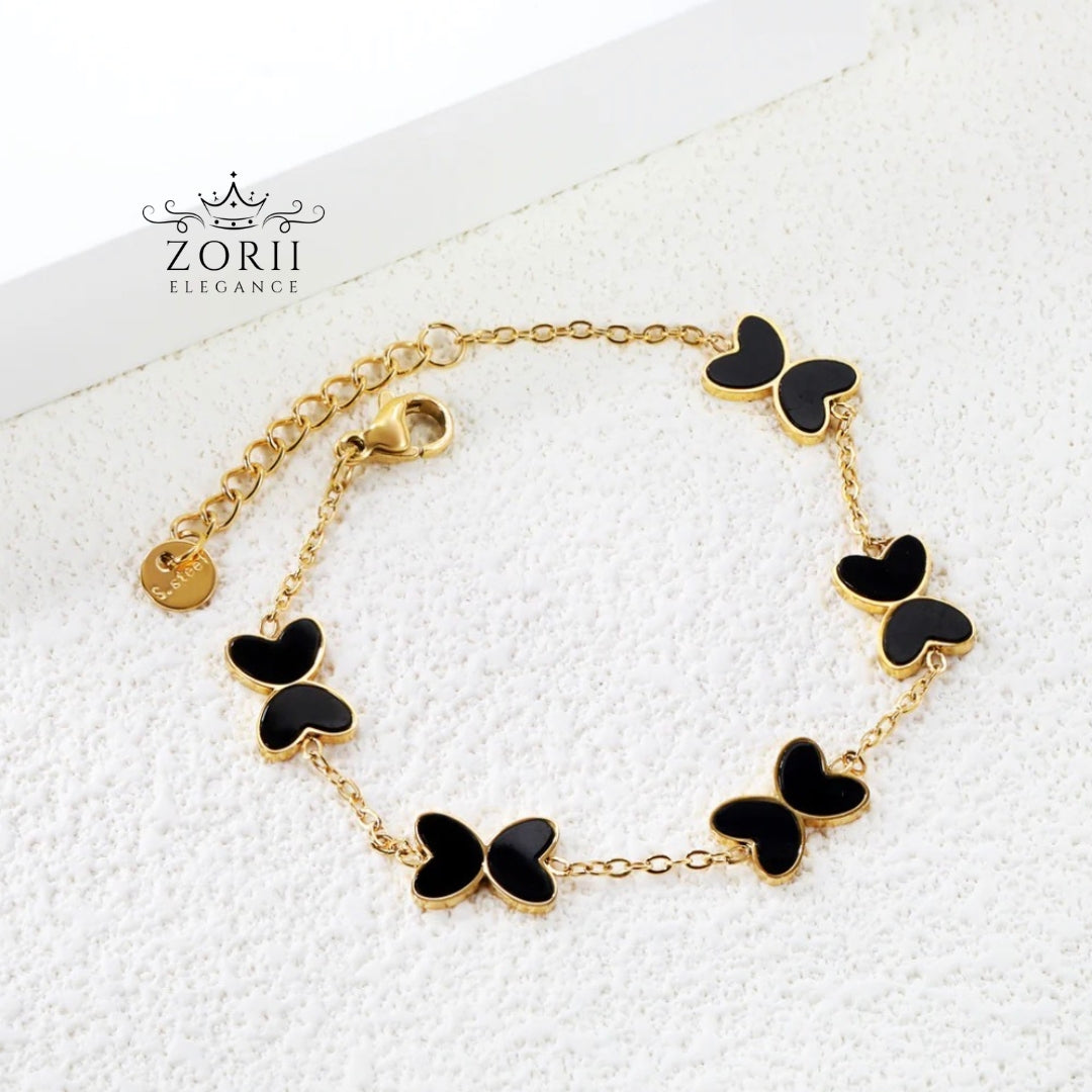 Gold Plated Butterfly Bracelet